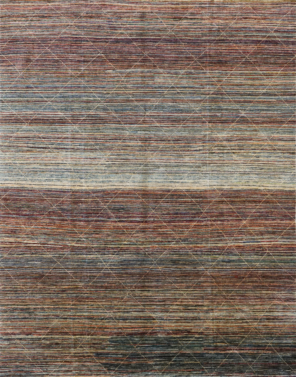 8x10 Ft Multicolor Gabbeh Rug - Hand Knotted Afghan Rug