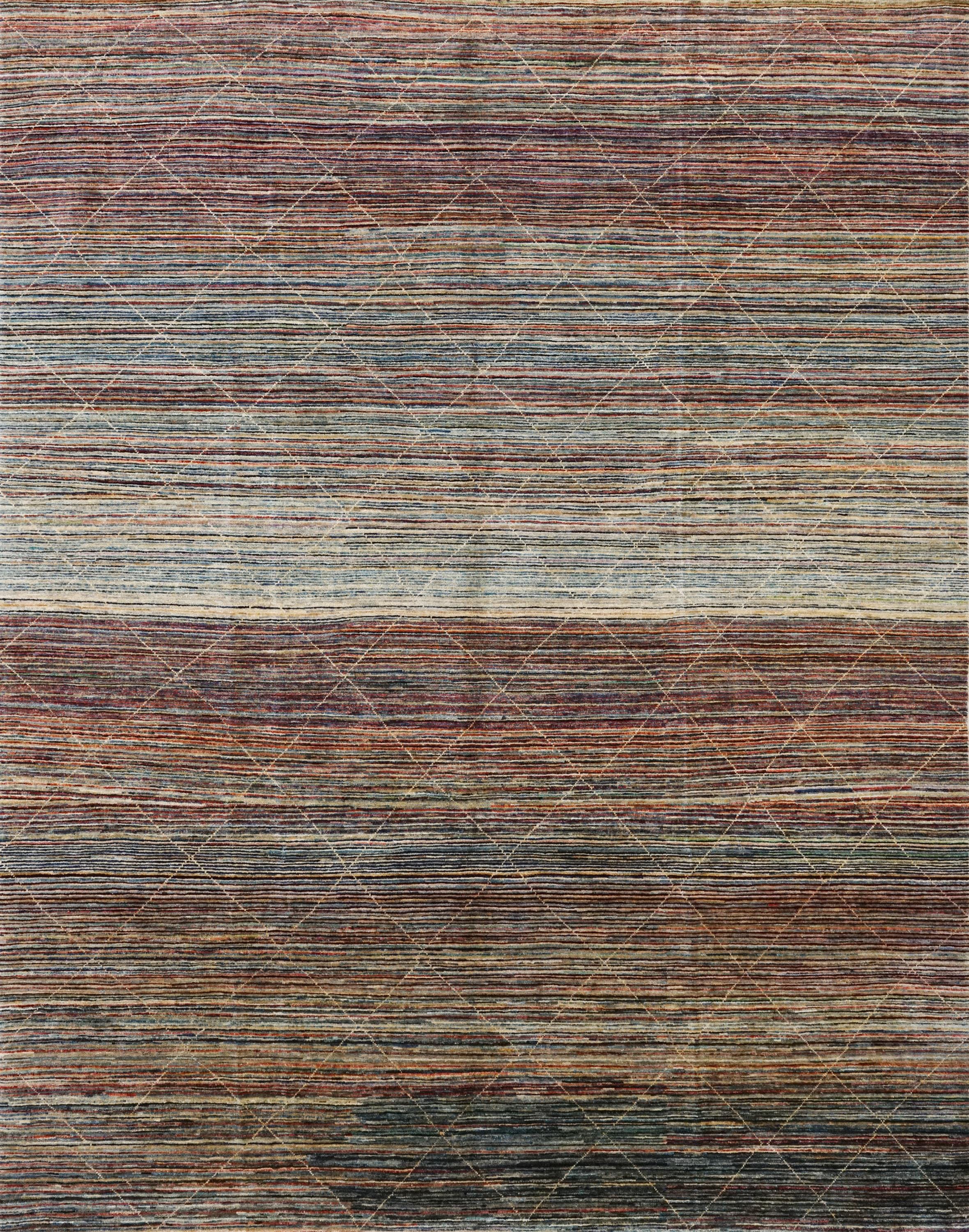 8x10 Ft Multicolor Gabbeh Rug - Hand Knotted Afghan Rug