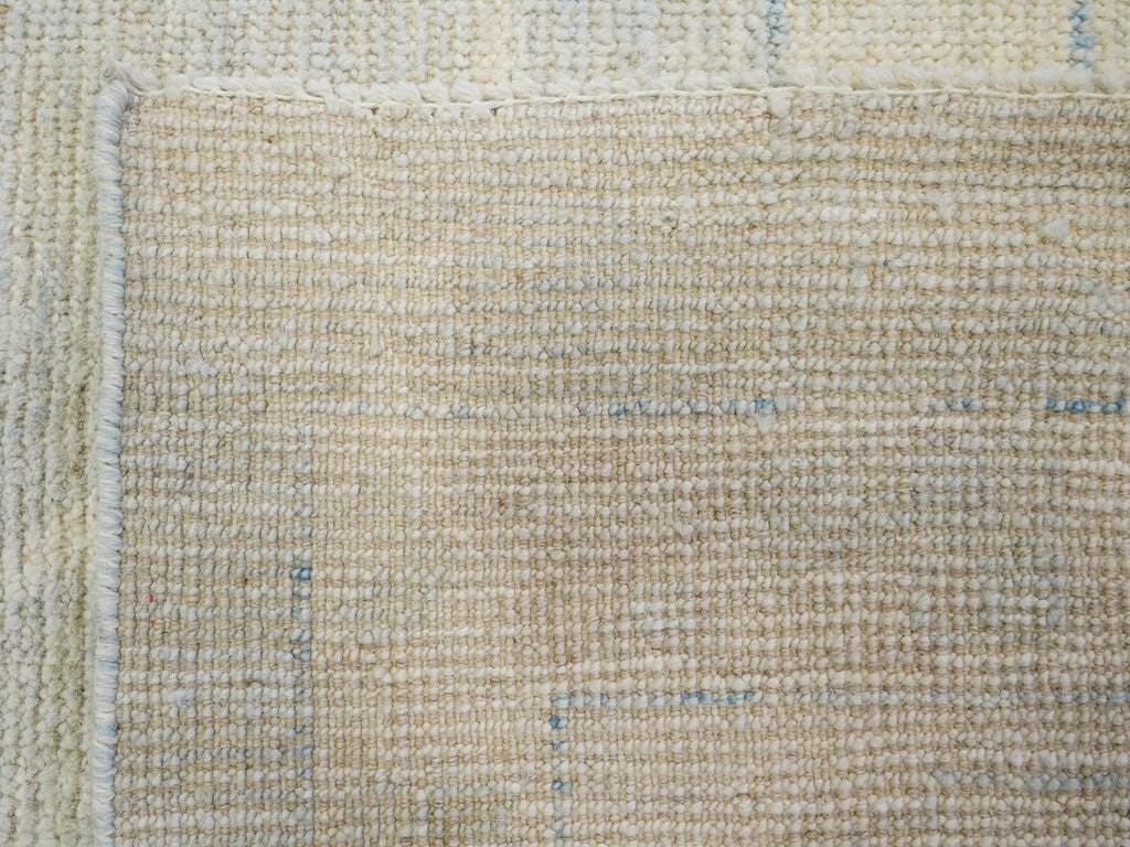 10x14 Ft Muted Blue Ushak Rug - Hand Knotted Wool Area Rug