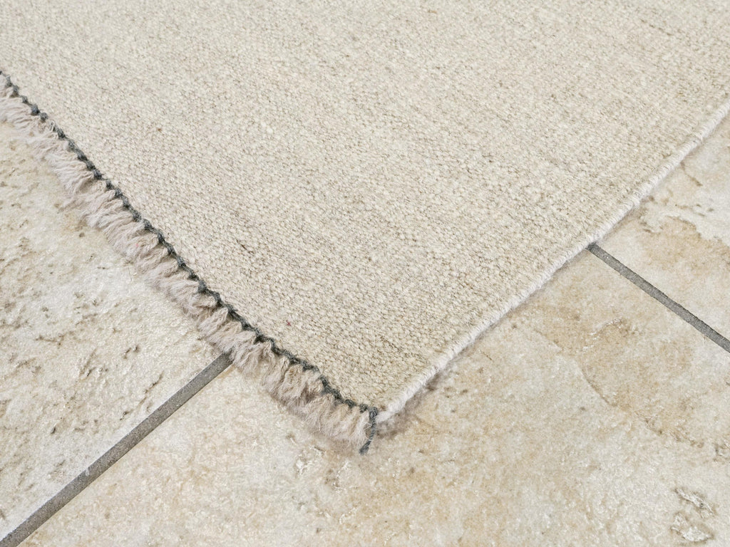 6x9 Ft Beige Kilim Rug - Flat Weave Afghan Rug