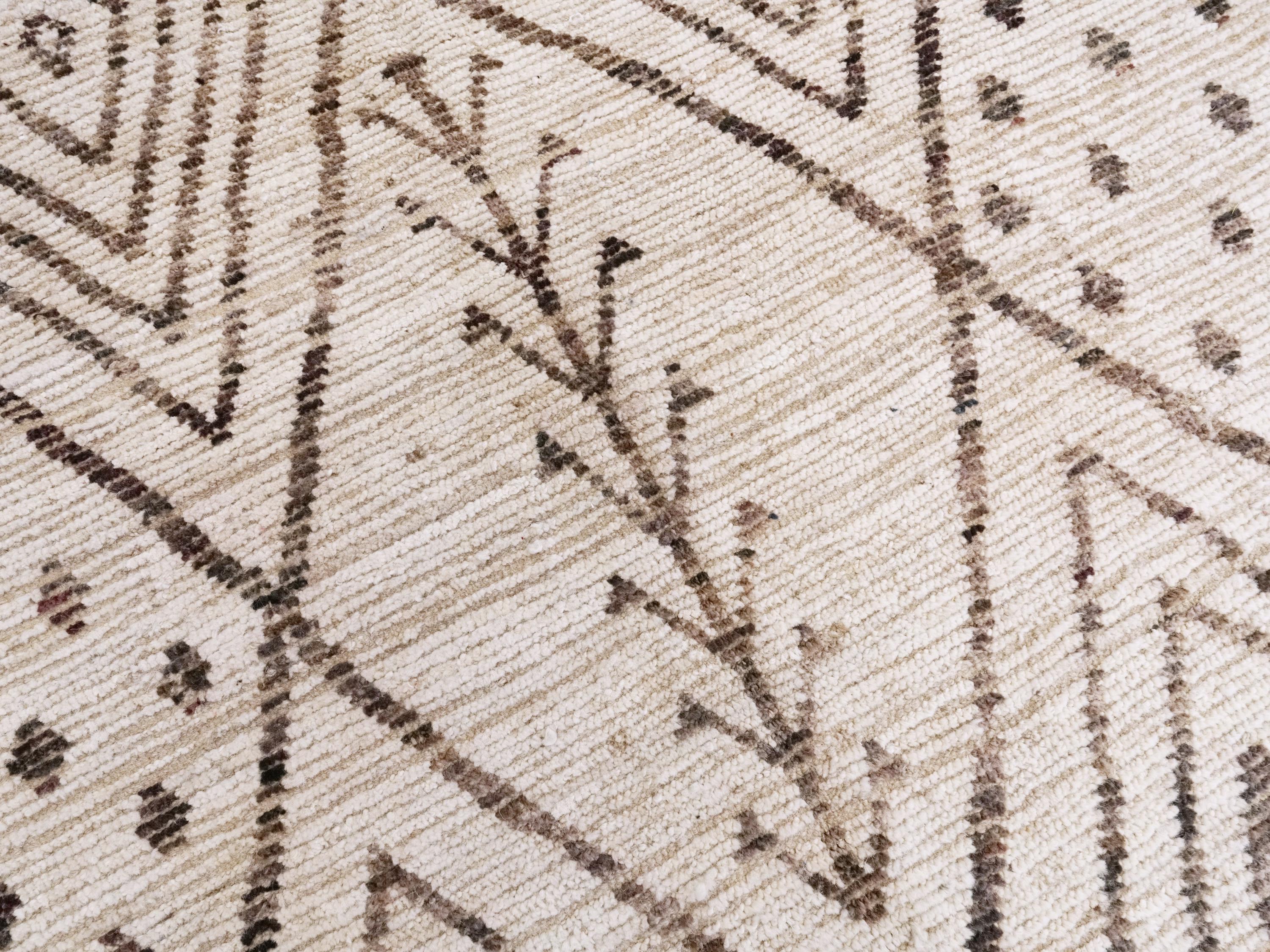 13x16 Ft Beige Moroccan Rug - Afghan Wool Area Rug - Oversize