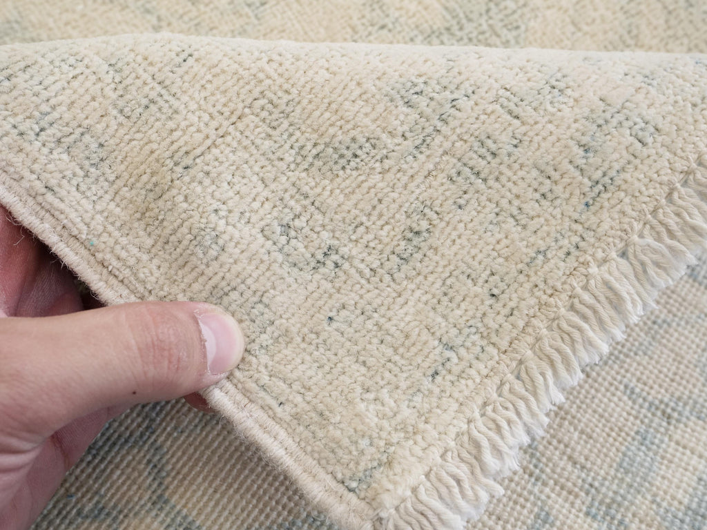 2x6 Ft Hand Knotted Heriz Rug - Beige Oriental Accent Rug