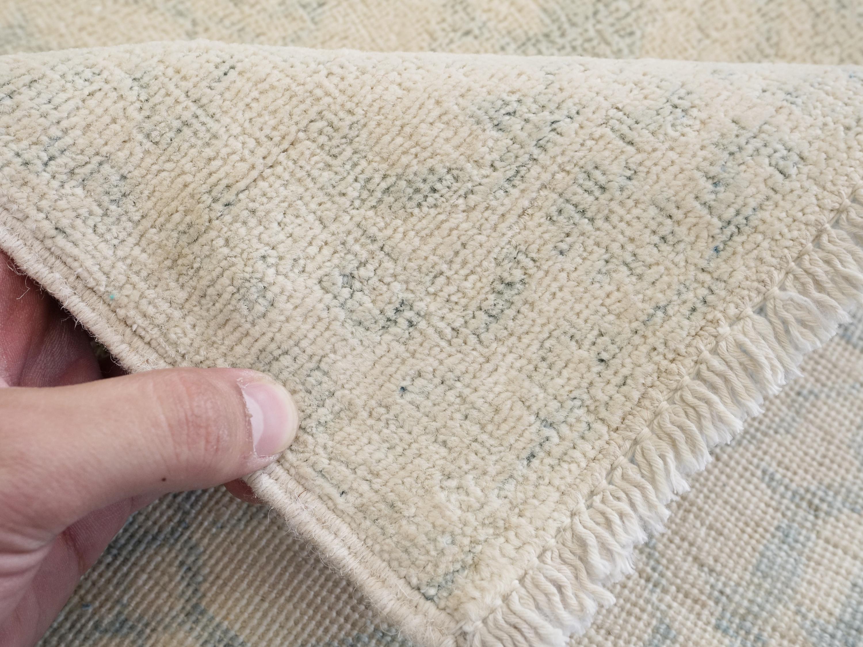 2x6 Ft Hand Knotted Heriz Rug - Beige Oriental Accent Rug