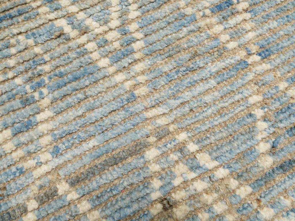3x5 Ft Blue Moroccan Rug - Hand Knotted Afghan Rug