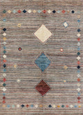 7x10 Ft Hand Knotted Gabbeh Rug - Colorful Area Rug
