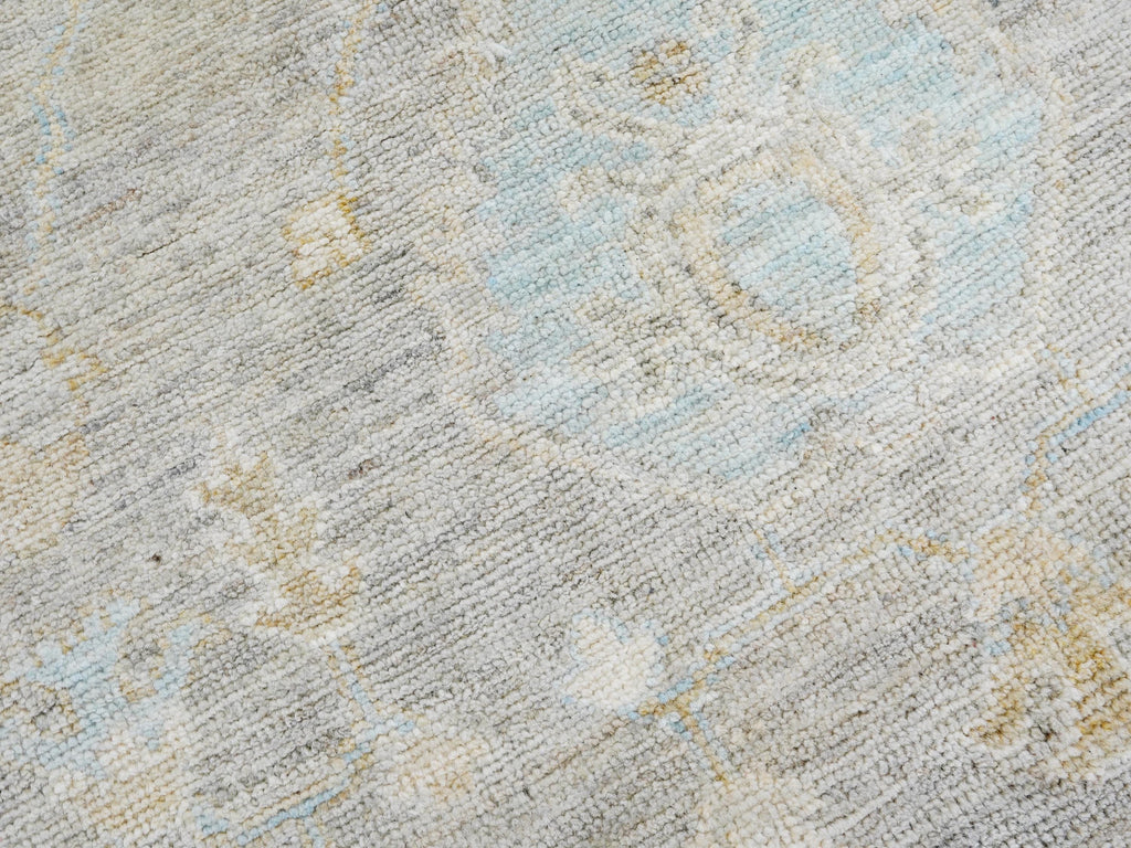 8x10 Ft Light Brown Ushak Rug - Hand Knotted Oriental Rug - Ottoman Design