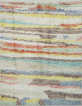 5x6 Multicolor Moroccan Rug - Hand Knotted Wool Area Rug