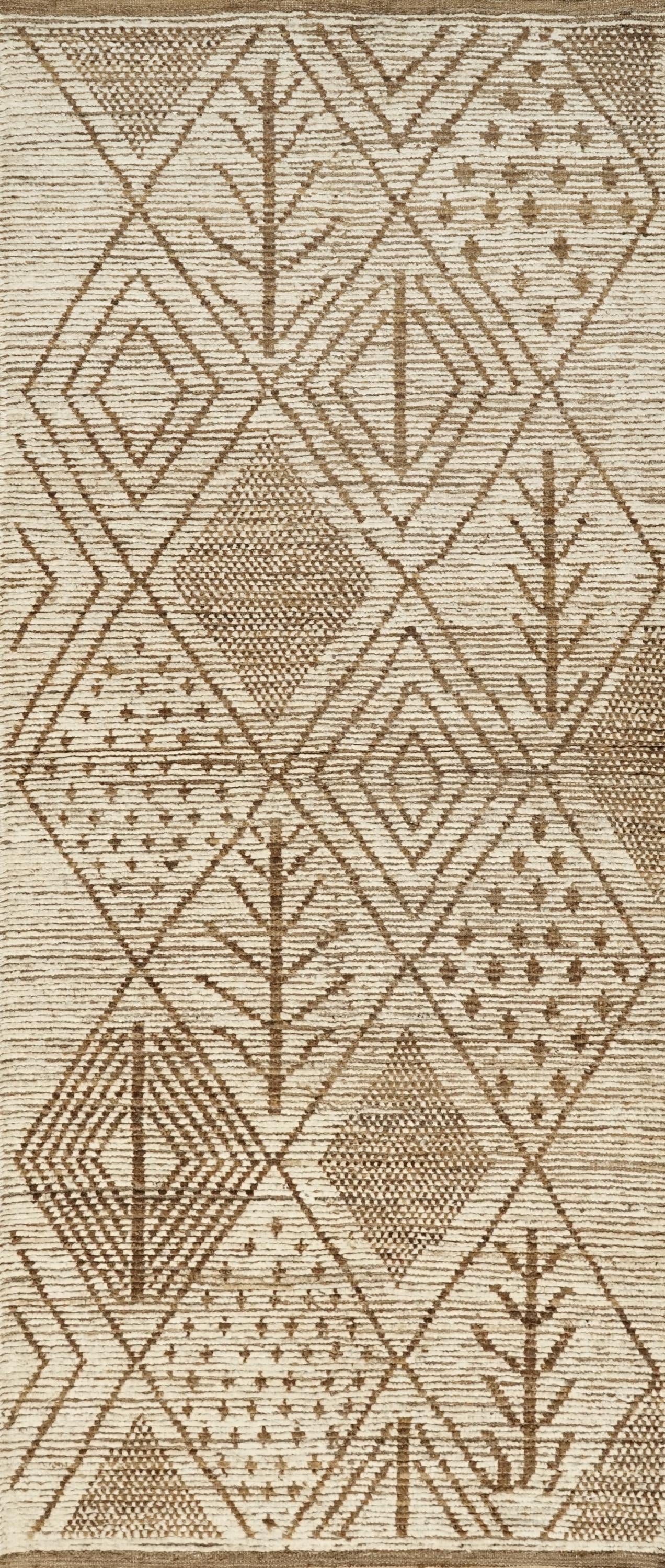 10 Ft Beige Moroccan Runner Rug - Afghan Wool Runner