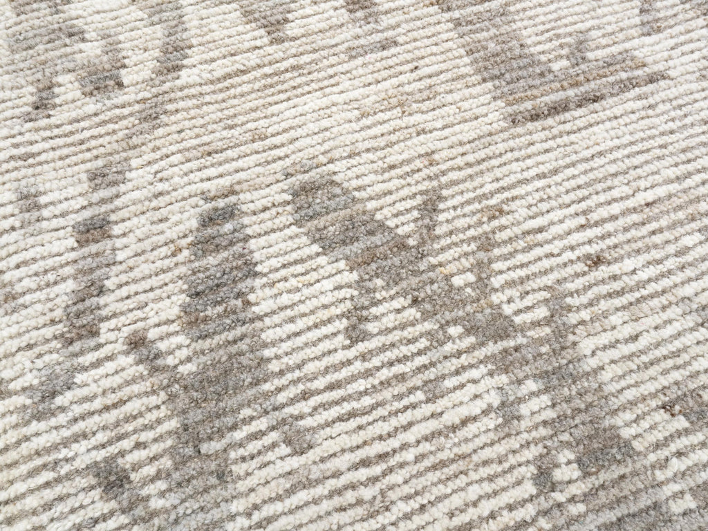 5x16 Ft Beige Moroccan Runner Rug - Hand-Knotted Afghan Wool