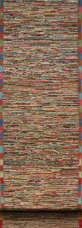 19 Ft Colorful Moroccan Runner Rug - Afghan Handmade Rug