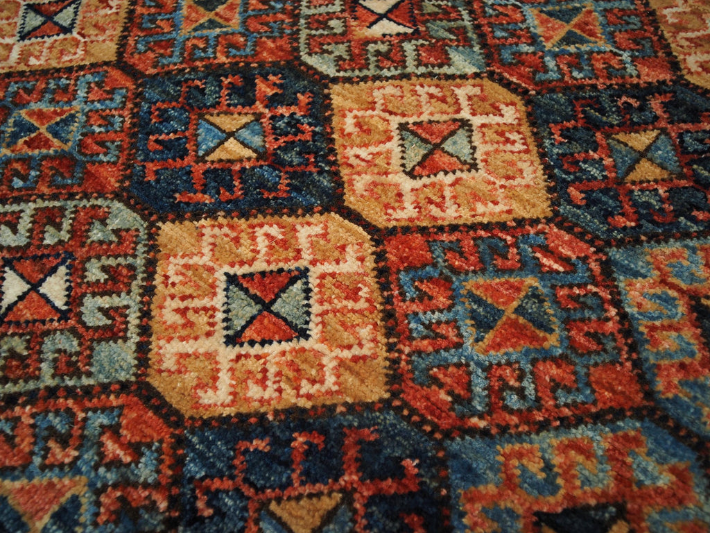 3x5 Ft Orange Heriz Rug - Oriental Accent Rug