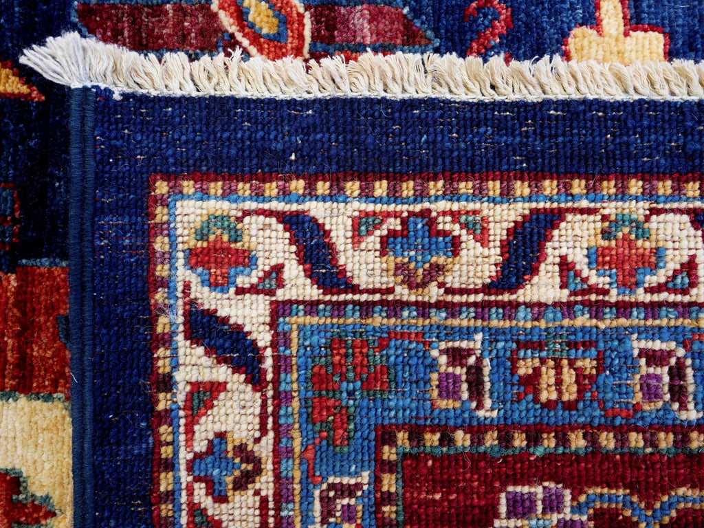12x15 Ft Navy Blue Serapi Rug - Handmade Afghan Area Rug - Oversize