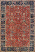 6x9 Ft Red Bidjar Rug - Hand Knotted Afghan Oriental Rug