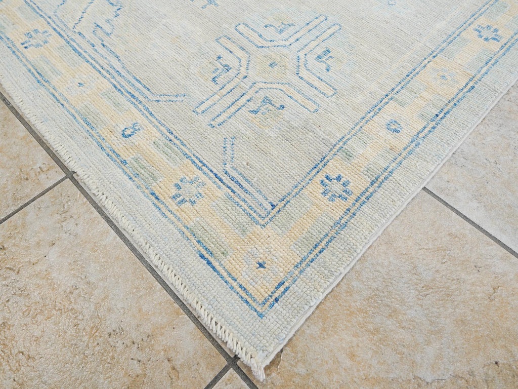 9x12 Ft Light Blue Oushak Rug - Handmade Area Rug
