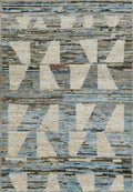 3x5 Ft Blue & White Moroccan Rug - Hand Knotted Area Rug