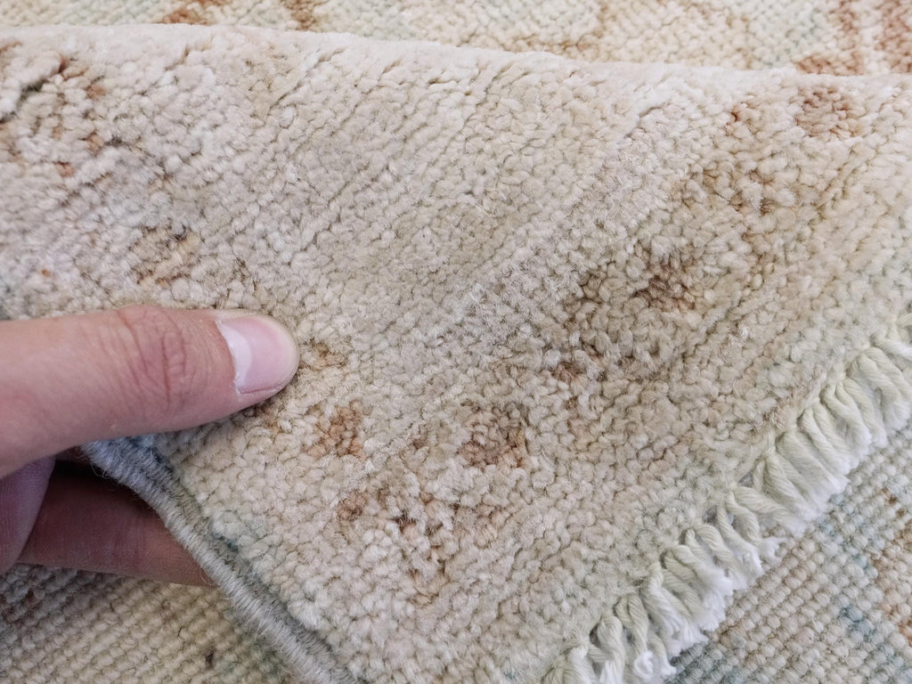 5x12 Ft White Serapi Runner Rug - Afghan Handmade Wool Hallway Rug