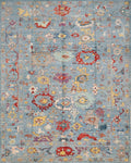 9x12 Ft Light Blue Oushak Rug - Hand Knotted Oriental Rug