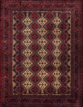 10x14 Ft Dark Red Bidjar Rug - Hand Knotted Oriental Rug