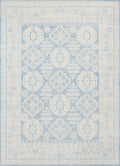 10x14 Ft Muted Blue Ushak Rug - Hand Knotted Wool Area Rug