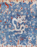 9x12 Ft Blue Dragon Rug - Afghan Oriental Area Rug