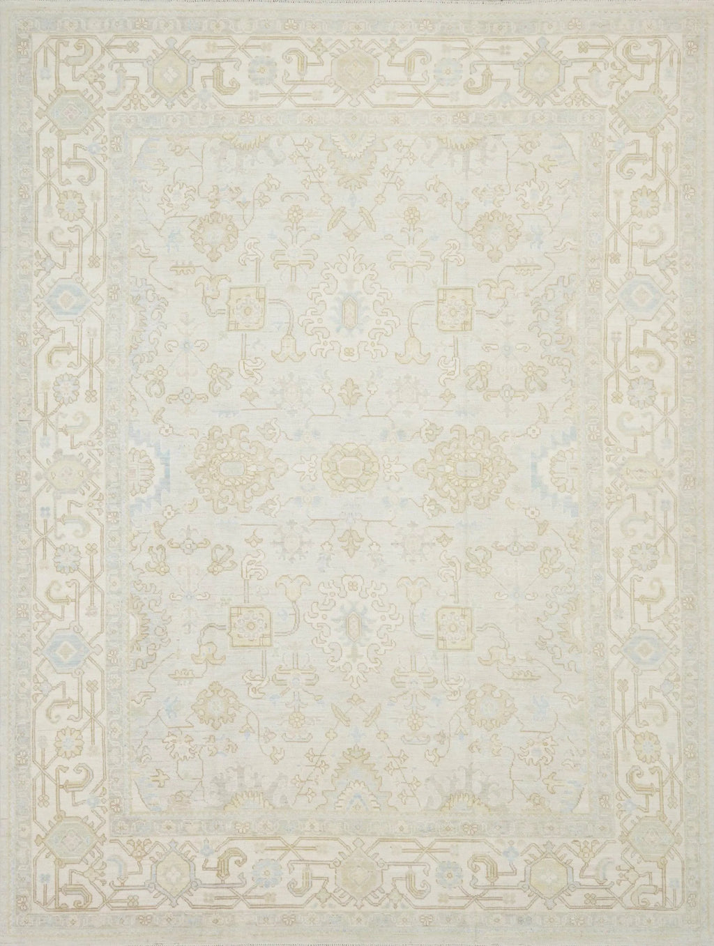 9x12 Ft Light Brown Oushak Rug - Handmade Area Rug