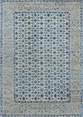 6x9 Ft Blue Serapi Rug - Traditional Wool Rug - All Over Design