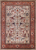 9x12 Ft Red & Gray Bidjar Rug - Afghan Oriental Area Rug - Persian Design