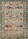 6x8 Ft Light Brown Bidjar Rug - Hand Knotted Oriental Area Rug