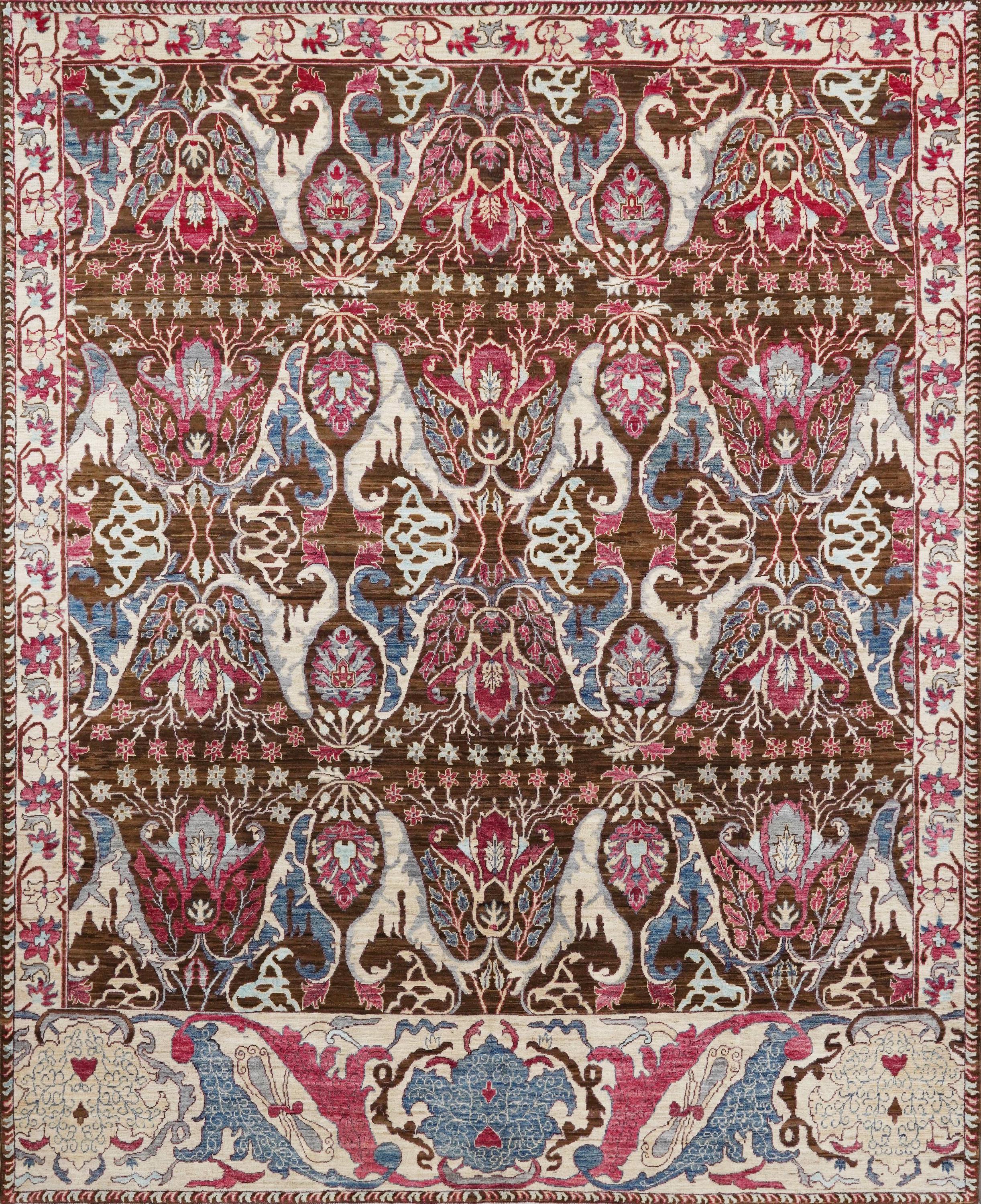 8x10 Ft Brown Bidjar Rug - Hand Knotted Oriental Rug