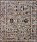 8x10 Ft Brown Heriz Rug - Hand Knotted Oriental Area Rug
