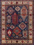 10x14 Ft Blue Beige Serapi Rug - Hand Knotted Wool Oriental Rug