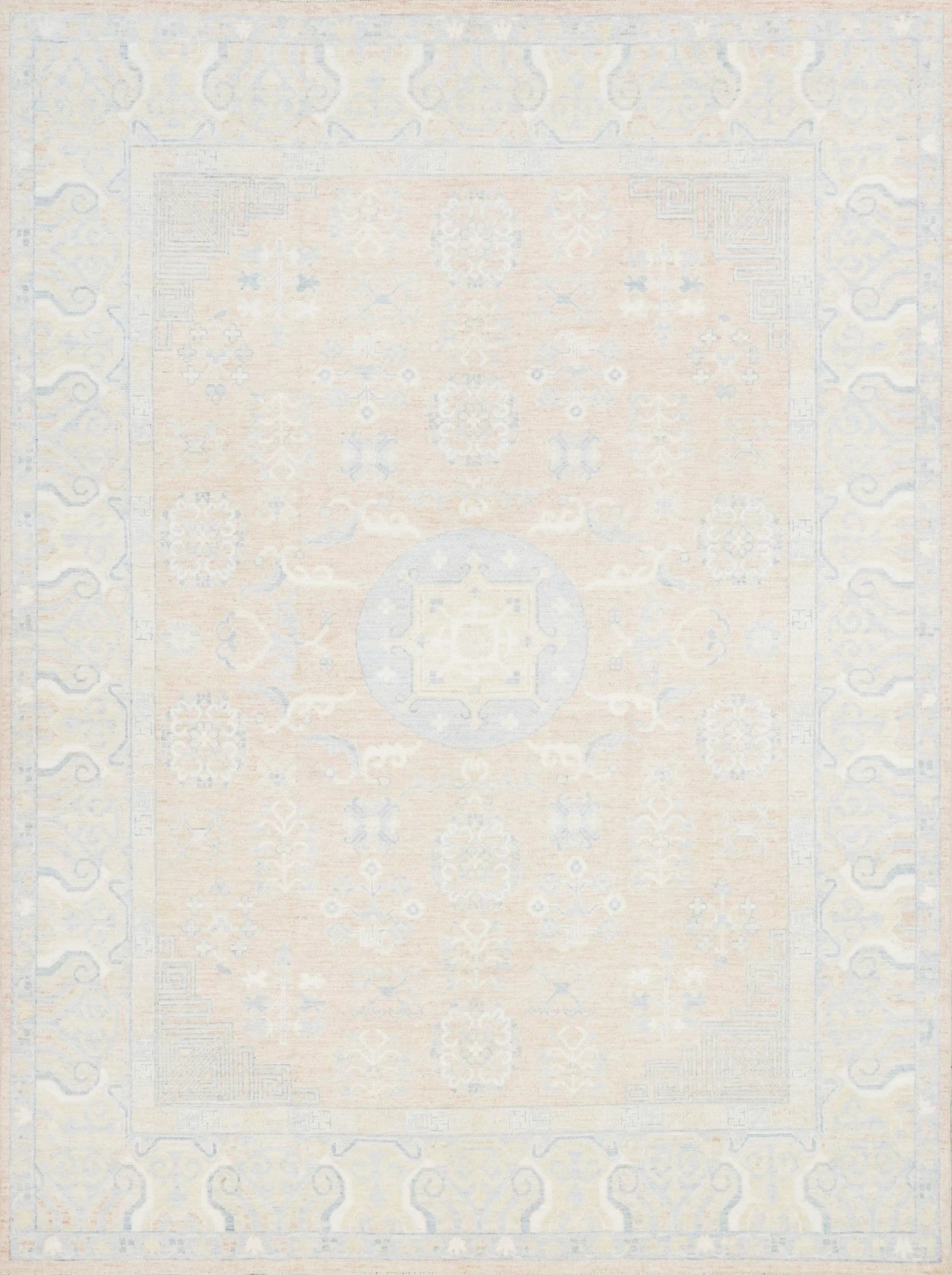 9x12 Ft Orange Oushak Rug - Handmade Area Rug - Ottoman Design