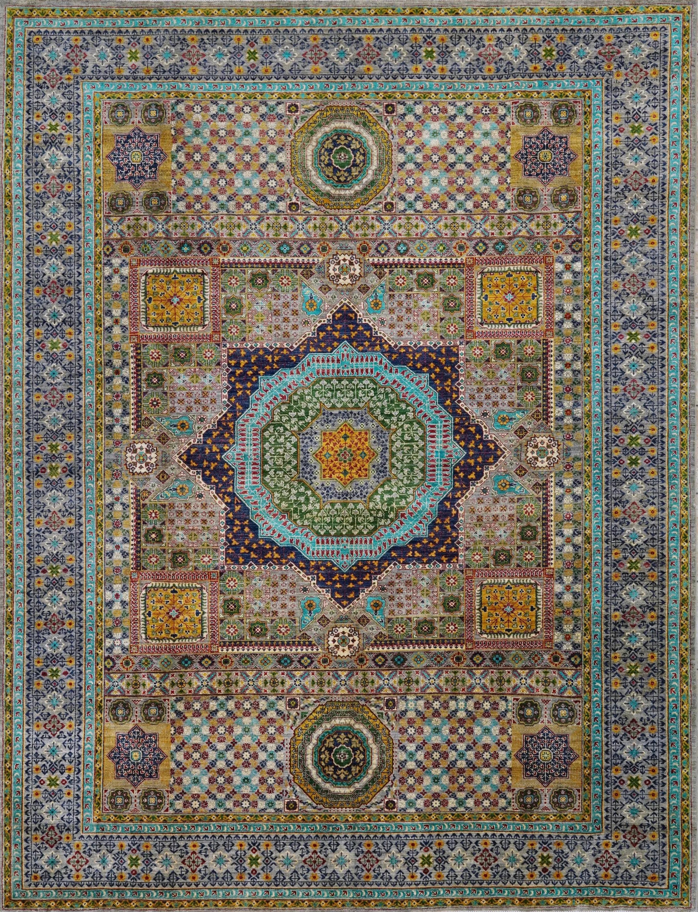 9x12 Ft Mamluk Rug - Afghan Oriental Area Rug
