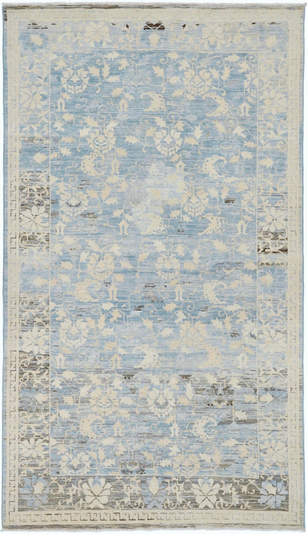 6x10 Ft Antique Serapi Rug - Blue Persian Rug