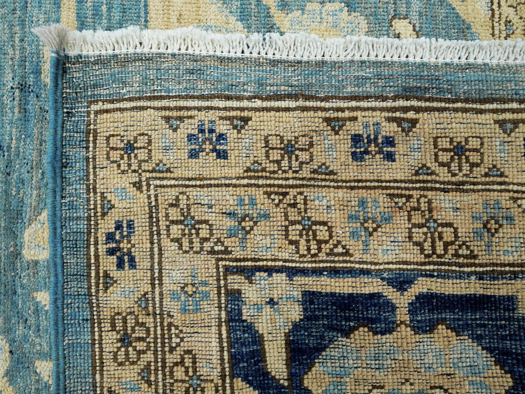 12x17 Ft Blue Serapi Rug - Afghan Antique Rug - Persian Design