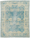 5x6 Ft Blue Serapi Rug - Hand Knotted Oriental Antique Rug - Persian Style
